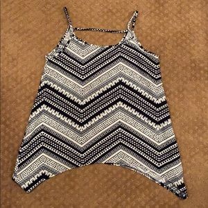 Black and white tank top